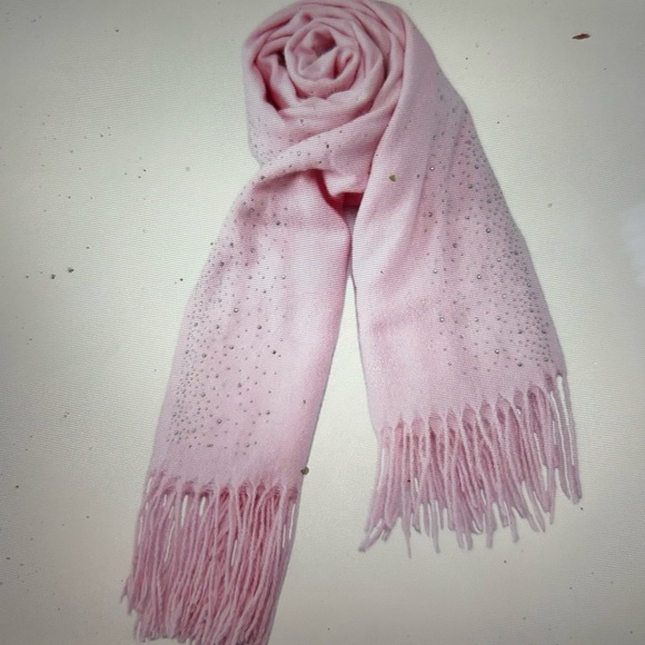 Lucia Scarf in Pink by Natalie Mills - Picture 2 of 4